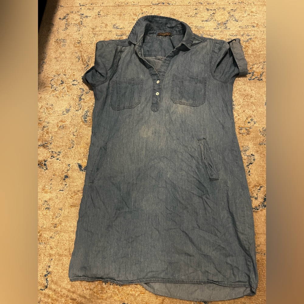 Cotton faux jean dress